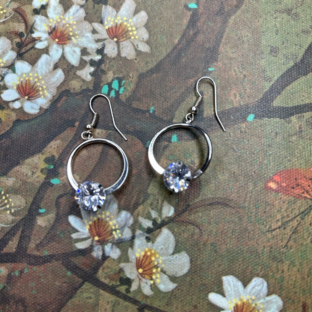 Elegant Silver Drop Earrings